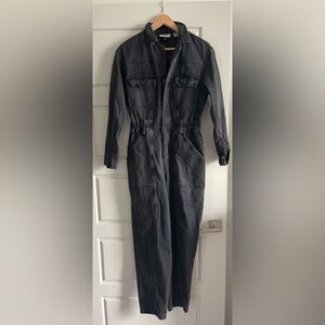 Target Universal Threads - Black Denim Jumpsuit